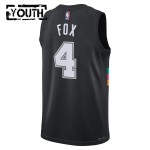San Antonio Spurs Trikot De Aaron Fox Nike 2025-26 City Edition Schwarz Swingman - Kinder